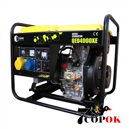 Генератор дизельний Qube QED4000XE, 2.6 кВт, купити в Україні