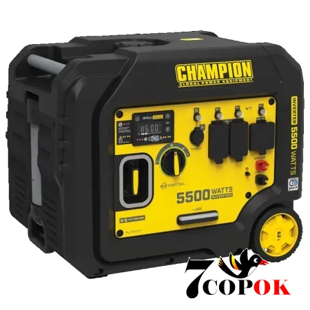 Інверторний генератор бензиновий Champion C5500iES (501001-UA), 4.0 кВт