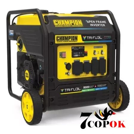 Інверторний генератор Champion C9000iE Tri Fuel (501176-UA), 7.25 кВт