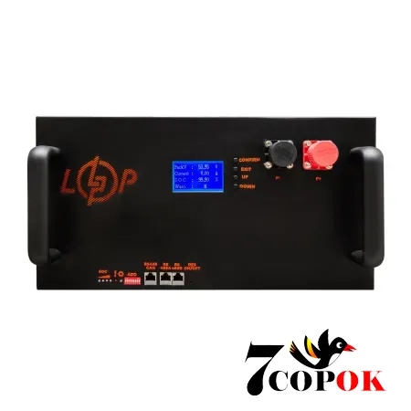 Аккумулятор LogicPower LP LiFePO4 51,2V - 100 Ah (5120Wh) (Smart BMS 200A/100А) з LCD металл Smart RM, литий-железо-фосфатный