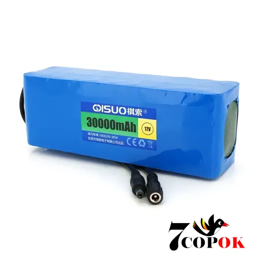 Литий ионный аккумулятор QiSuo 12V 30A (Li-ion 18650), купить