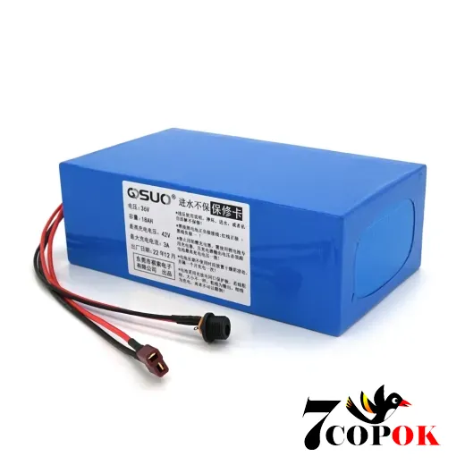 Літій іонний акумулятор QiSuo 36V 18A (Li-ion 18650), купити