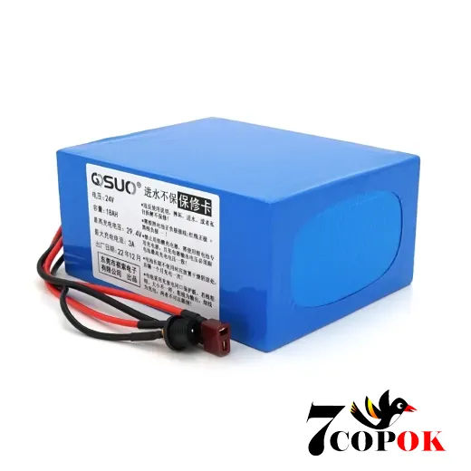Літій іонний акумулятор QiSuo 24V 18A (Li-ion 18650), купити