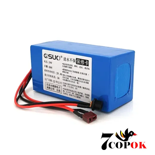 Литий ионный аккумулятор QiSuo 24V 8A (Li-ion 18650), купить в Украине