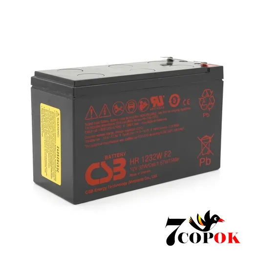 Акумулятор CSB HR1232WF2 12V 9Ah, AGM свинцево-кислотний, купити