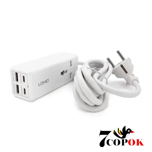 Сетевой фильтр LDNIO SС1418 1 Розетка + 2 USB + 2 Type-C, купить