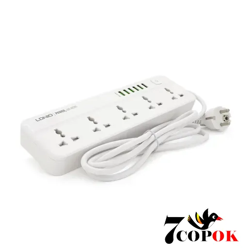 Сетевой фильтр LDNIO SС5614 5 Розеток + 6 USB, купить в Украине
