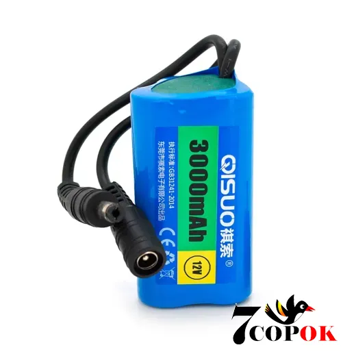 Літій іонний акумулятор QiSuo 12V 3A (Li-ion 18650), купити в Україні