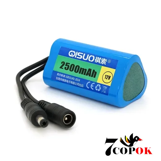 Літій іонний акумулятор QiSuo 12V 2.2A (Li-ion 18650), купити