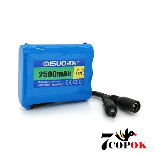 Літій іонний акумулятор QiSuo 12V 2.5A (Li-ion 18650), купити