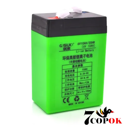 Літій іонний акумулятор QiSuo 6V 10A (Li-ion 18650), купити в Україні