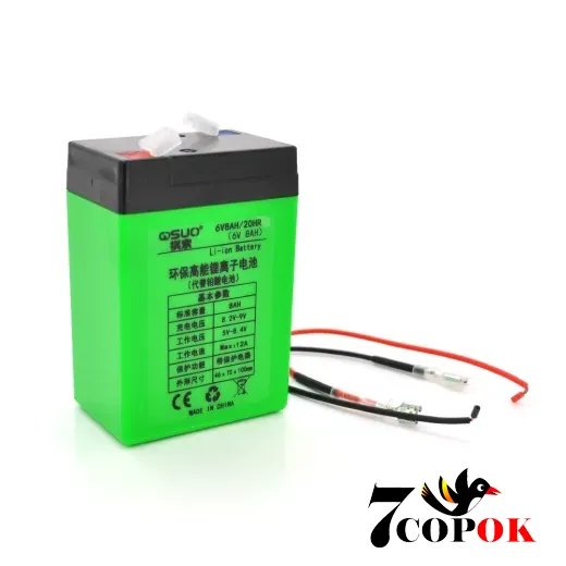 Літій іонний акумулятор QiSuo 6V 8A (Li-ion 18650) + ЗП, купити