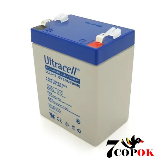 Акумулятор Ultracell UL2.9-12 AGM 12V 2,9Ah, AGM свинцево-кислотний