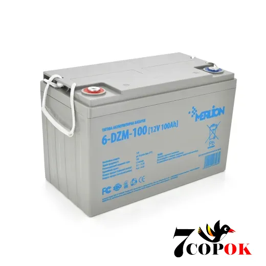 Акумулятор MERLION 6-DZM-100 12V 100Ah, AGM свинцево-кислотний тяговий