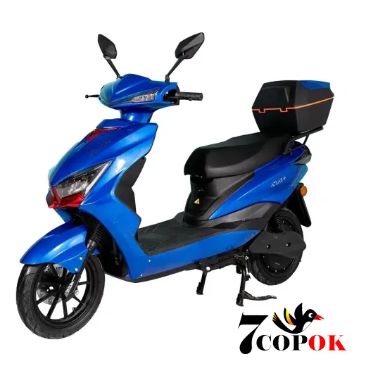 Електроскутер Atlas Demon Box 2000W Blue, 2 кВт, купити в Україні