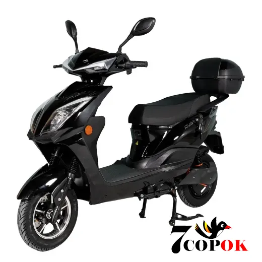 Электроскутер Atlas Pegas Box 1500W Black, 1.5 кВт, купить в Украине