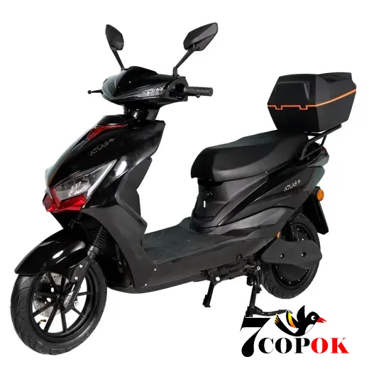 Електроскутер Atlas Demon Box 1500W Black, 1.5 кВт, купити в Україні