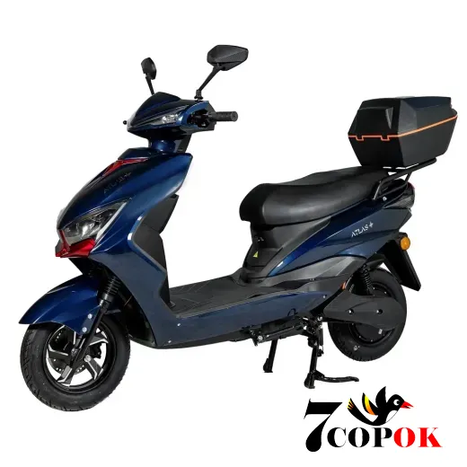 Електроскутер Atlas Demon Box 1500W Blue, 1.5 кВт, купити в Україні