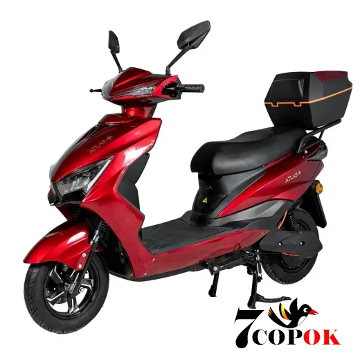 Электроскутер Atlas Demon Box 1500W Red, 1.5 кВт, купить в Украине