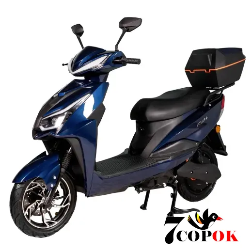 Электроскутер Atlas Spider 2 Box 2000W Cyan Blue, 2 кВт, купить