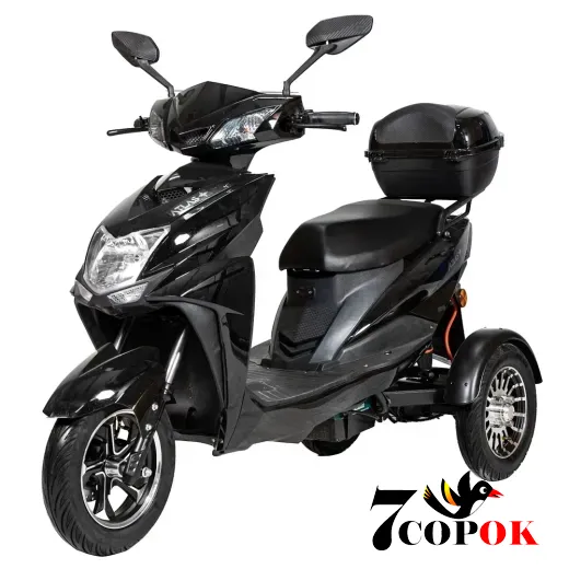 Електроскутер Atlas Falcon Trike 2000W Box Black, 1.5 кВт, купити