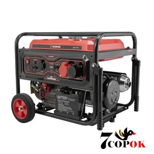 Портативний генератор бензиновий Intertool DT-1176, 7.0/2.4 кВт, купити