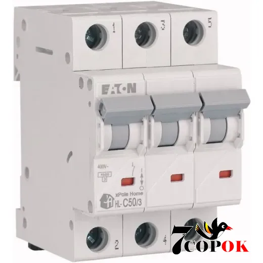 Автоматический выключатель Eaton HL-C50/3 4,5kA 3п 50A, купить в Украине