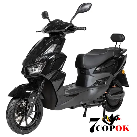 Электроскутер Atlas Tiger 2000W Black, 2 кВт, купить в Украине