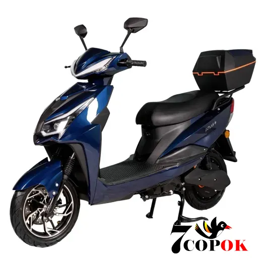 Електроскутер Atlas Spider 2 Box 2000W Lithium Cyan Blue, 2 кВт, купити