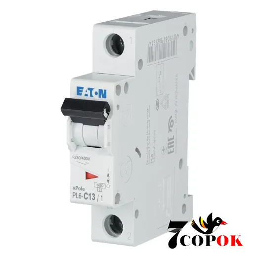 Автоматический выключатель Eaton PL6-C13/1 6kA 1п 13A, купить в Украине