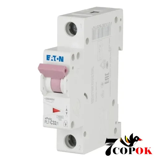 Автоматический выключатель Eaton PL7-C32/1 10kA 1п 32A, купить в Украине