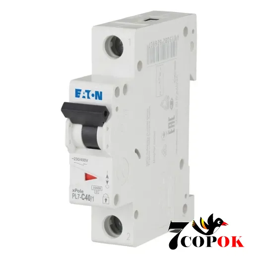 Автоматический выключатель Eaton PL7-C40/1 10kA 1п 40A, купить в Украине