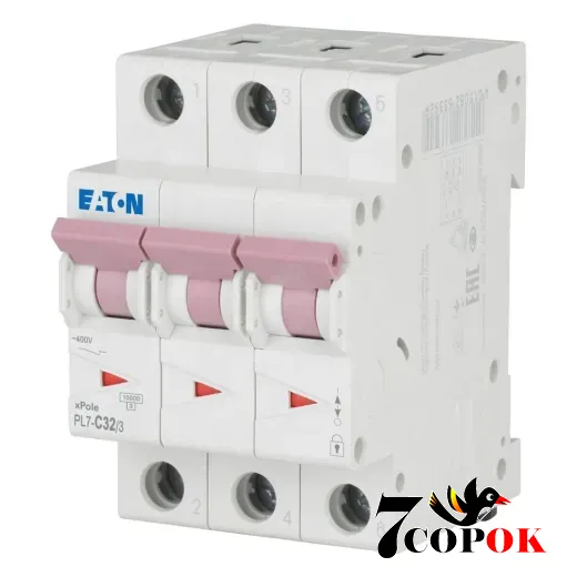 Автоматический выключатель Eaton PL7-C32/3 10kA 3п 32A, купить в Украине