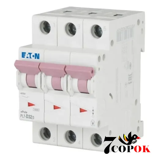 Автоматический выключатель Eaton PL7-D32/3 10kA 3п 32A, купить в Украине