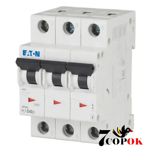 Автоматический выключатель Eaton PL7-D40/3 10kA 3п 40A, купить в Украине