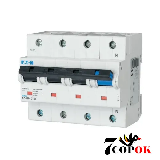 Автоматический выключатель Eaton AZ-3N-C125 15kA 3п+N 125A, купить