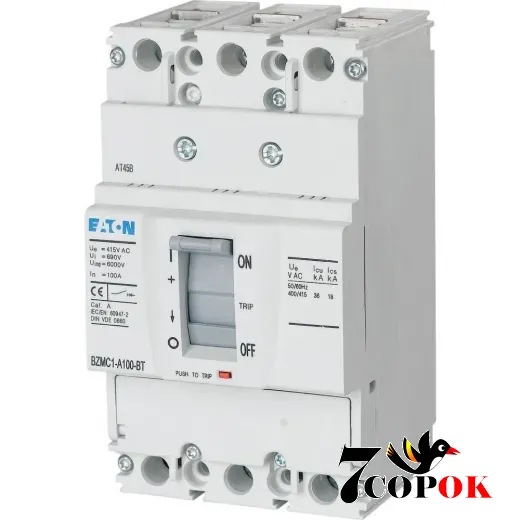 Автоматичний вимикач Eaton BZMB1-A40-BT 25kA 3п 40A, купити в Україні
