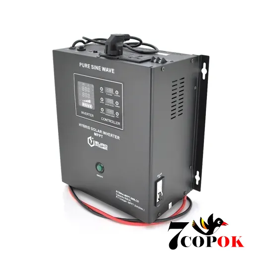 Гибридный солнечный инвертор 0.3 кВт - Europower RTSWm-500LCD, 300W, 12V, 10A, 140-275V, MPPT (20/40А, 15-75Vdc)