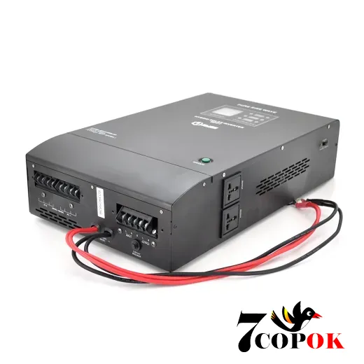 Гибридный солнечный инвертор 3.5 кВт - Europower RTSWm-5000LCD, 3500W, 48V, 10A, 140-275V, MPPT (20/40А, 60-90Vdc)
