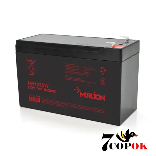 Акумуляторна батарея MERLION HR1225W, 12V 7Ah ( 151 х 65 х 94 (100) ) Q10/420 купити