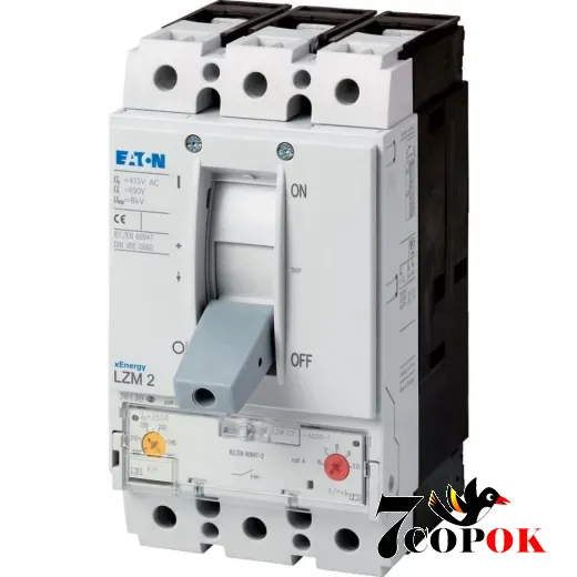 Автоматичний вимикач Eaton LZMC2-A200-I 36kA 3п 200A, купити