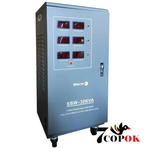 Стабилизатор напряжения ElectrO SBW-30000, 3 фазы 24 кВт, купить