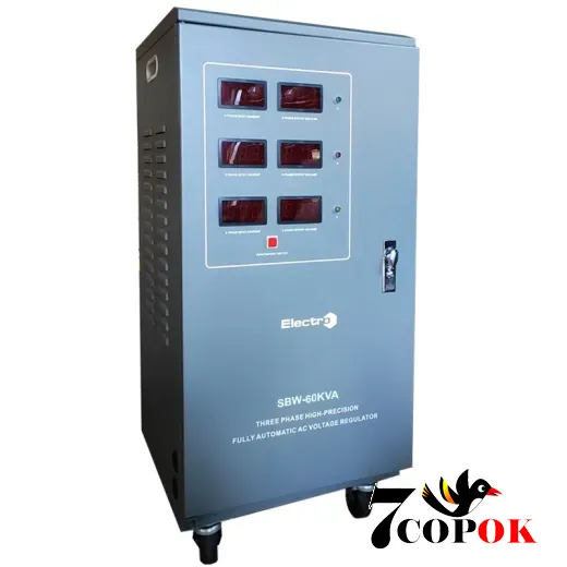 Стабилизатор напряжения ElectrO SBW-60000, 3 фазы 48 кВт, купить