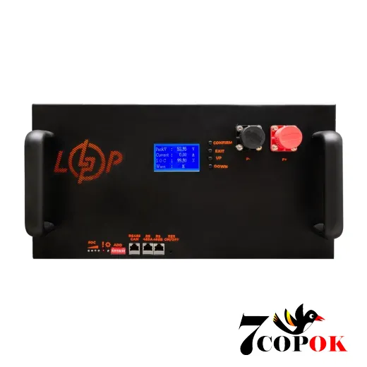 Аккумулятор для солнечных батарей LogicPower LP LiFePO4 51,2V - 160 Ah (8192Wh) (BMS 200A/100А) LCD металл RM Smart RS485/CAN