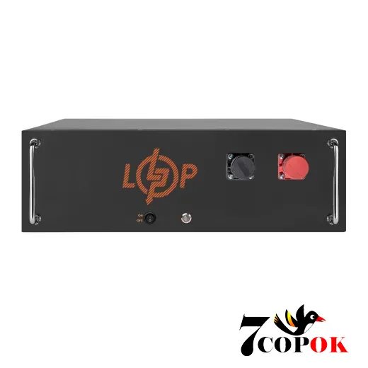 Акумулятор LogicPower LP LiFePO4 51,2V - 100 Ah (5120Wh) (BMS JK 100A/50А) RM BL, літій-залізо-фосфатний