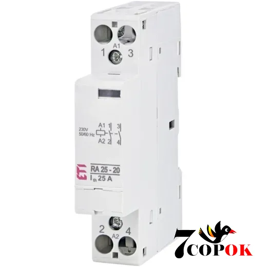 Контактор 25А ETI RA 25-20 230V AC, купити в Україні