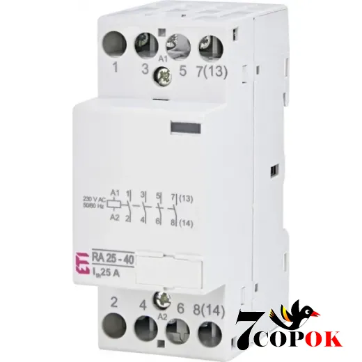 Контактор 25А ETI RA 25-40 230V AC, купить в Украине
