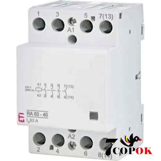 Контактор 63А ETI RA 63-40 230V AC, купити в Україні