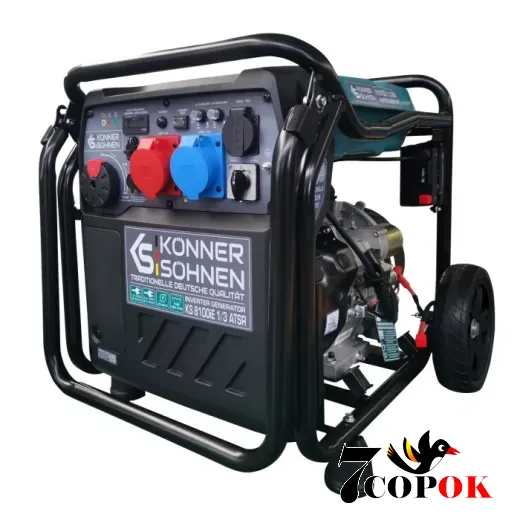 Инверторный генератор бензиновый Konner Sohnen KS 8100iE 1/3 ATSR, 8.0 кВт
