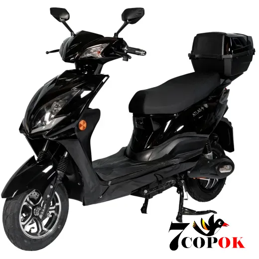 Электроскутер Atlas Pegas 1500W Black, 1.5 кВт, купить в Украине